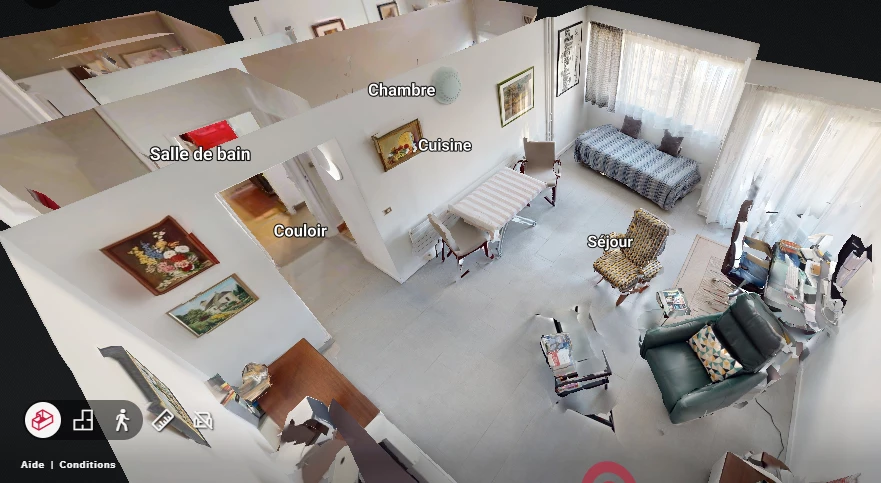 écran dollhouse matterport écran dollhouse matterport appartement à Tours